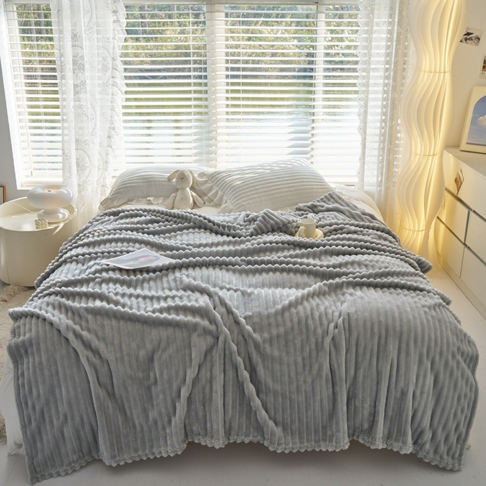 Rabbit Plush Commodity Fabric Bedroom Sofa Blanket