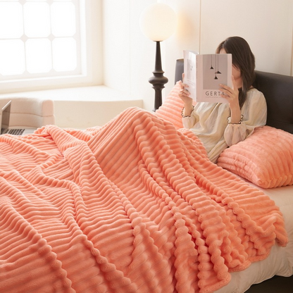 Rabbit Plush Commodity Fabric Bedroom Sofa Blanket
